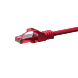 Cabo de rede UTP CAT6 de 0,25 m vermelho - 100% cobre