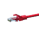 Cabo de rede CAT5e UTP vermelho de 20 m - CCA