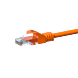 Cabo de rede CAT5e UTP de 3 m em cor de laranja - CCA