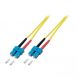 Cabo de fibra ótica duplex OS2 SC-SC 1m
