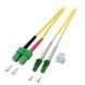 Cabo de fibra ótica duplex OS2 LC/APC-SC/APC 5m
