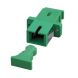 Acoplamento monomodo SC-SC simplex verde