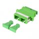Acoplamento monomodo SC-SC duplex verde