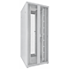 Armário de servidor branco 42U com portas duplas perfuradas na frente e atrás 800x1000x2000mm (LxPxA)