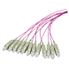 Rabo em fibra de vidro OM4 roxo ST - 12 peças