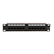 Painel de ligação UTP CAT6a de 10 polegadas - 12 portas