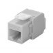 Conector Keystone UTP CAT6a - Sem Ferramentas - Cinza