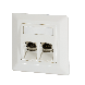 Placa frontal Keystone, marfim