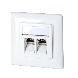 Placa frontal Keystone, branca
