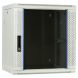 Armário de parede branco de 12U com porta de vidro, 600x450x635mm (LxPxA)