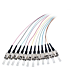 Conjunto de 12 peças em fibra de vidro OM4 com rabicho colorido ST