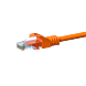 Cabo de rede CAT5e UTP de 5 m, cor de laranja - CCA
