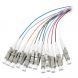 Conjunto de 12 peças em fibra de vidro OM4 com rabicho colorido