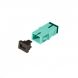 Acoplamento multimodo keystone SC-SC simplex turquesa