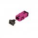 Acoplamento trapezoidal multimodo SC-SC simplex roxo