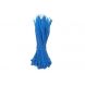 Abraçadeiras de nylon azuis de 140 mm - embalagem de 100 unidades