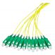 Cabo de fibra de vidro OS2 amarelo SC/APC - 12 peças