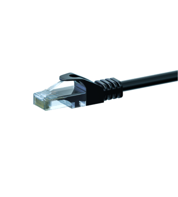 Cabo de rede CAT6 UTP de 2 m preto - CCA