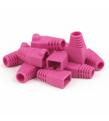 Passa-cabos DANICOM RJ45 Rosa - 10 peças