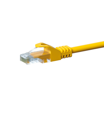 Cabo de rede CAT5e UTP de 5m amarelo - CCA