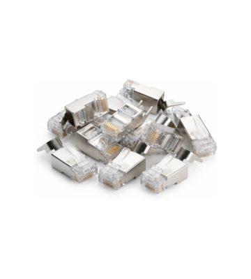 Conector DANICOM SFTP CAT6a RJ45 - para cabo de núcleo sólido - 10 peças