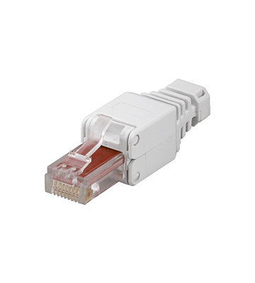 Conector RJ45 UTP CAT6 sem ferramentas DANICOM - para cabos flexíveis e rígidos
