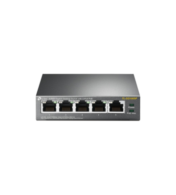 Switch PoE não gerido TP-Link SG1005 de 5 portas