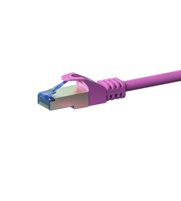Cabo de rede CAT6a S/FTP (PIMF) de 2 m cor-de-rosa