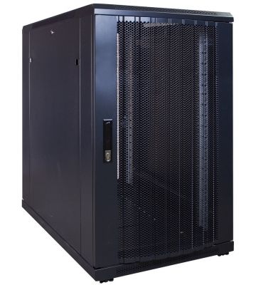 Armário para servidor 18U com porta perfurada 600x1000x1000mm (LxPxA)