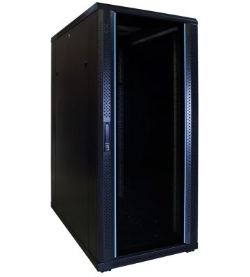 Armário para servidor 27U com porta de vidro 600x1000x1400mm (LxPxA)