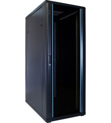 Armário para servidor 32U com porta de vidro 600x1000x1600mm (LxPxA)