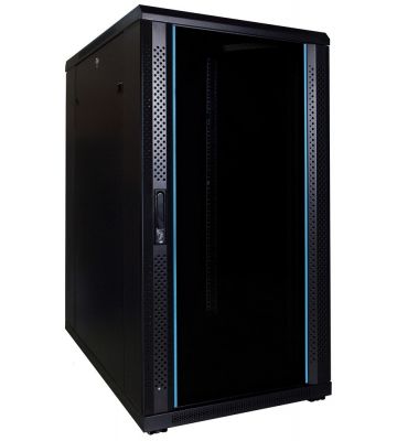 Armário para servidor 22U com porta de vidro 600x800x1200mm (LxPxA)