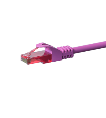 Cabo de rede UTP CAT6 de 2 m rosa - 100% cobre