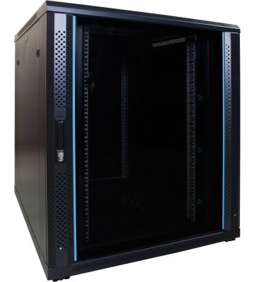 Armário para servidor 18U com porta de vidro 800x1000x1000mm (LxPxA)