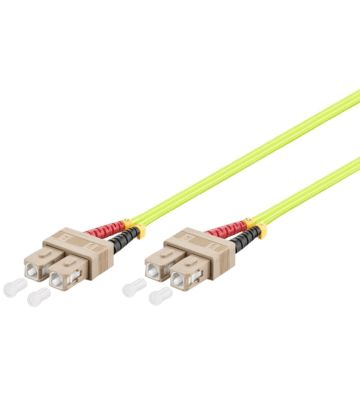 Cabo de fibra ótica SC-SC OM5 (otimizado para laser) 10m