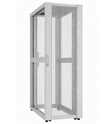 Caixa para servidor de data center 52U com porta perfurada, 800x1000x2400mm (LxPxA), cinzento.