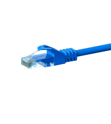 Cabo de rede UTP CAT5e de 2 m azul - 100% cobre