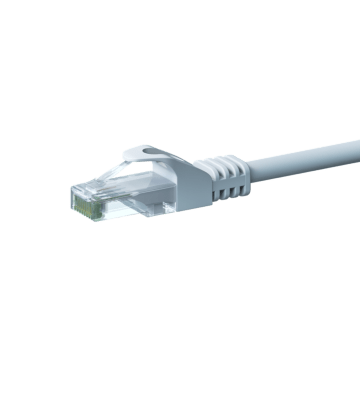 Cabo de rede CAT6 UTP branco de 5 m - CCA