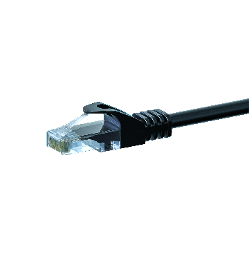 Cabo de rede UTP CAT5e de 1,50 m preto - 100% cobre