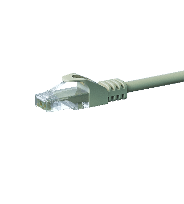 Cabo de rede UTP CAT5e de 1,50 m cinzento - 100% cobre