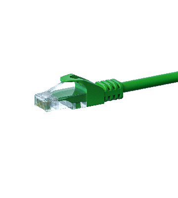 Cabo de rede UTP CAT5e de 0,50 m verde - 100% cobre