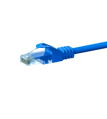 Cabo de rede UTP CAT5e de 0,25 m azul - 100% cobre