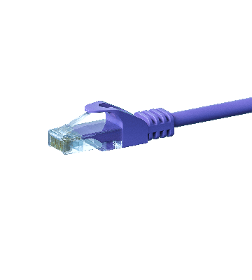 Cabo de rede UTP CAT5e de 3 m em roxo - 100% cobre