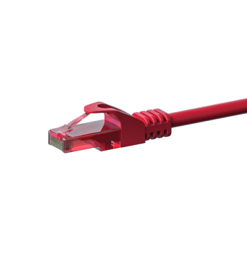 Cabo de rede UTP CAT6 de 0,15 m vermelho - 100% cobre