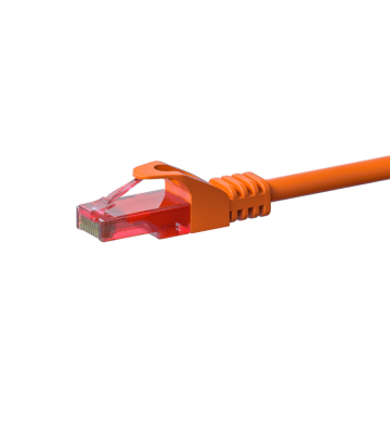 Cabo de rede UTP CAT6 de 0,15 m, cor de laranja - 100% cobre