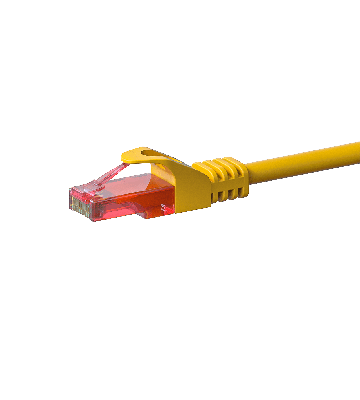 Cabo de rede UTP CAT6 de 10 m, amarelo - 100% cobre