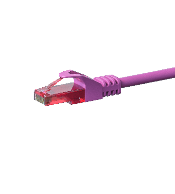 Cabo de rede UTP CAT6 de 7,5 m rosa - 100% cobre