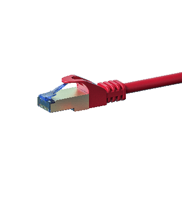Cabo de rede CAT6a S/FTP (PIMF) de 10 m vermelho