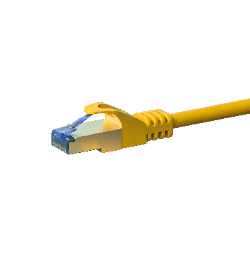 Cabo de rede CAT6a S/FTP (PIMF) de 0,25 m amarelo