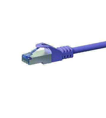 Cabo de rede CAT6a S/FTP (PIMF) de 0,50 m roxo